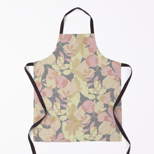 Item preview, Beautiful minimalist autumn leaves pattern with warm colors of red orange and yellow and grey background designed and sold by CiniArt.