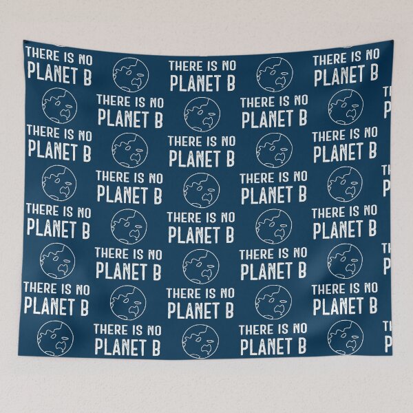 Item preview, There Is No Planet B (B+W) – White on Dark Blue designed and sold by ImperfectLife.
