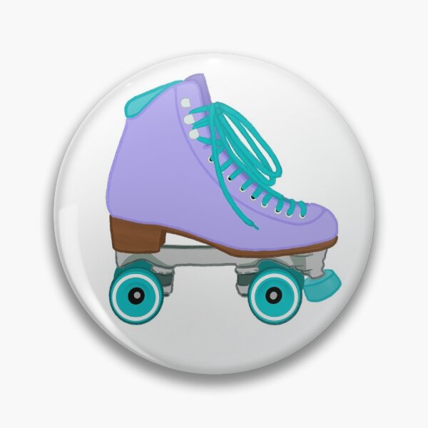 Item preview, Lilac and Teal Rollerskate Pastel designed and sold by Serinah Williams.