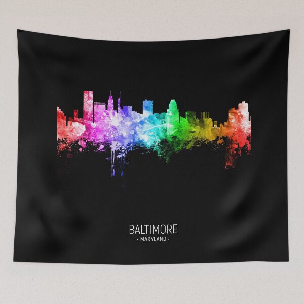 Item preview, Baltimore Maryland Skyline designed and sold by ArtPrints.