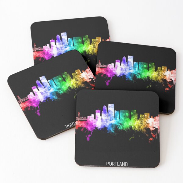 Artikelvorschau, Skyline von Portland, Oregon entworfen und verkauft von ArtPrints.