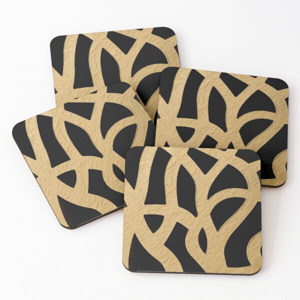 Item preview, Black Gold Foil Curves designed and sold by BilgePaksoylu.
