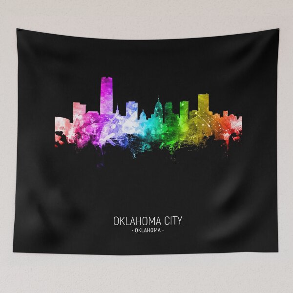 Aperçu de l'œuvre Oklahoma City Skyline créée et vendue par ArtPrints.