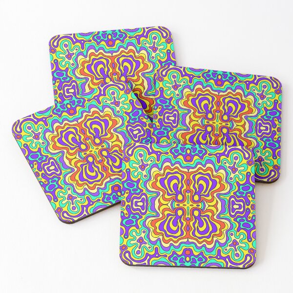 Item preview, Doodle psychedelic trippy pattern designed and sold by Anniomoro.