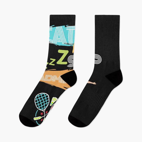 Item preview,  EAT . SLEEP . BADMINTON  designed and sold by 3Akshithaa.
