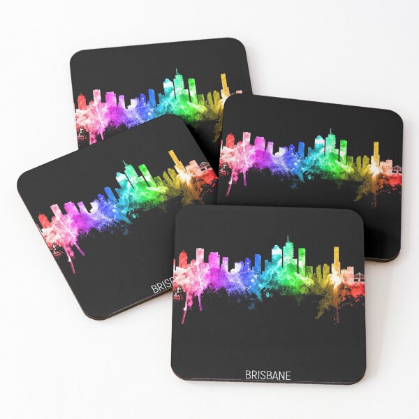 Item preview, Brisbane Australia Skyline designed and sold by ArtPrints.