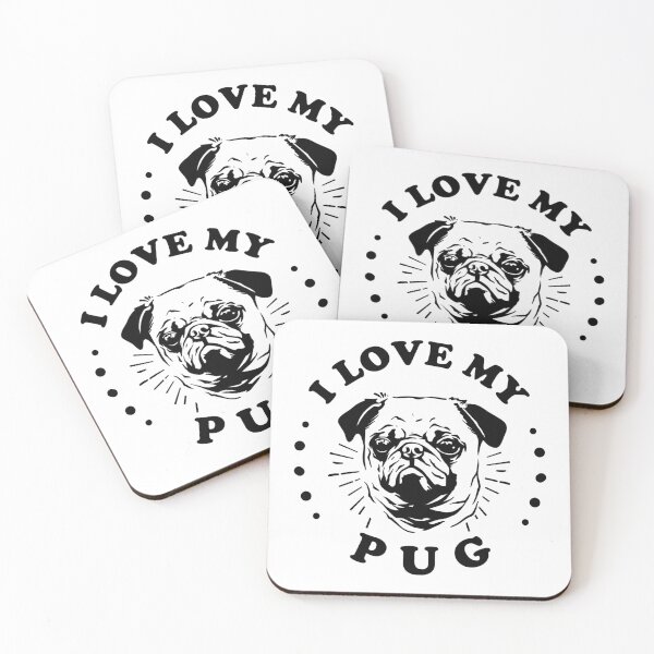 Item preview, Copy of I love my Pug designed and sold by themaskgod.
