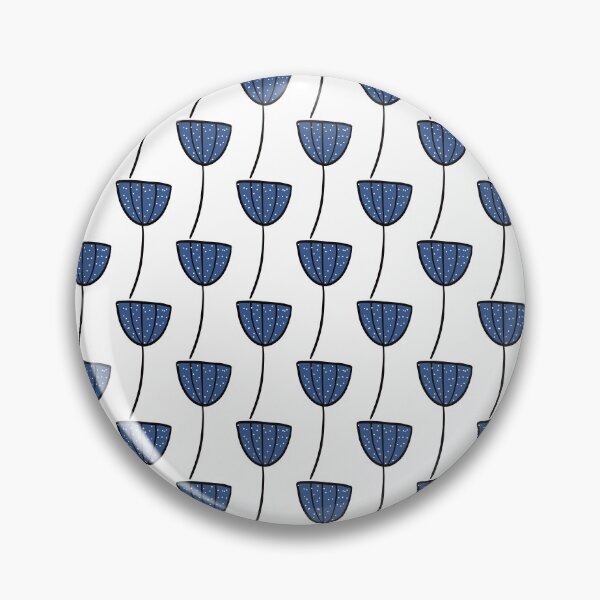 Item preview, Blue Tulip Flowers Pattern designed and sold by Aysel's Designs.