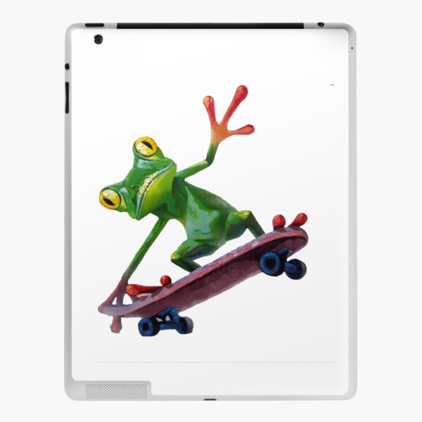 frog skateboard iPad Skin