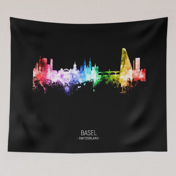 Item preview, Basel Switzerland Skyline designed and sold by ArtPrints.