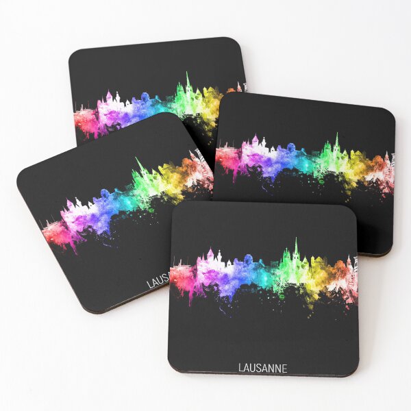 Item preview, Lausanne Switzerland Skyline designed and sold by ArtPrints.