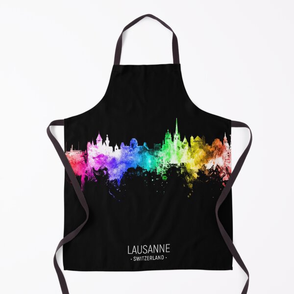 Item preview, Lausanne Switzerland Skyline designed and sold by ArtPrints.