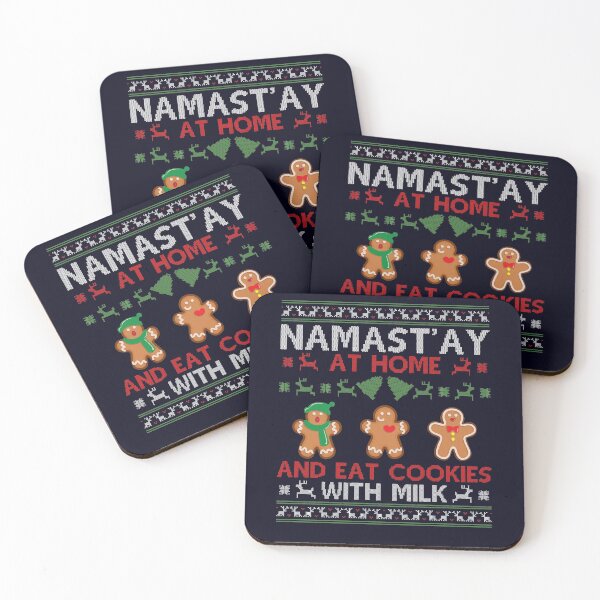 Item preview, Namast'ay at home and eat cookies with milk  designed and sold by mmos.