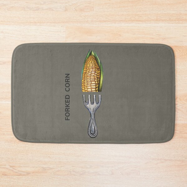 Item preview, FORKED CORN by FrankenDuo tapa grey designed and sold by FrankenDuo.