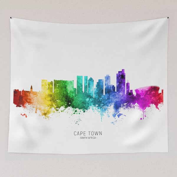 Item preview, Cape Town South Africa Skyline designed and sold by ArtPrints.