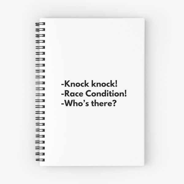 Item preview, -Knock Knock -Race condition! -Who's there designed and sold by purumArt.