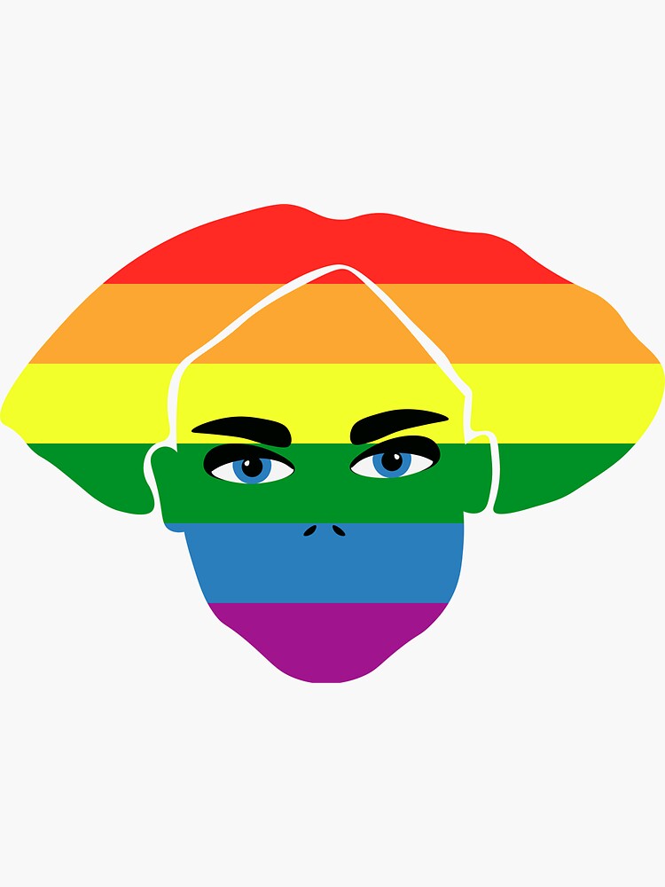 Lgbt Pride Girl Lesbian Rainbow Flag Lgbtq Sticker For Sale By Olzstock Redbubble