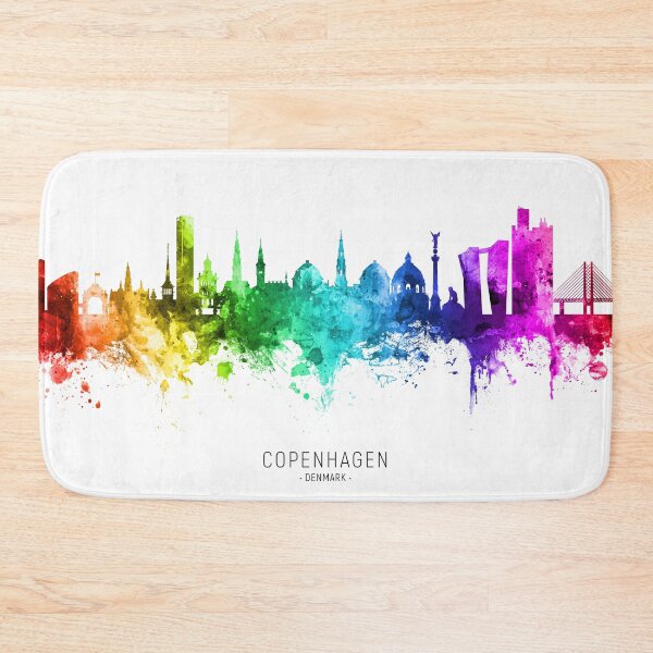 Item preview, Copenhagen Denmark Skyline designed and sold by ArtPrints.