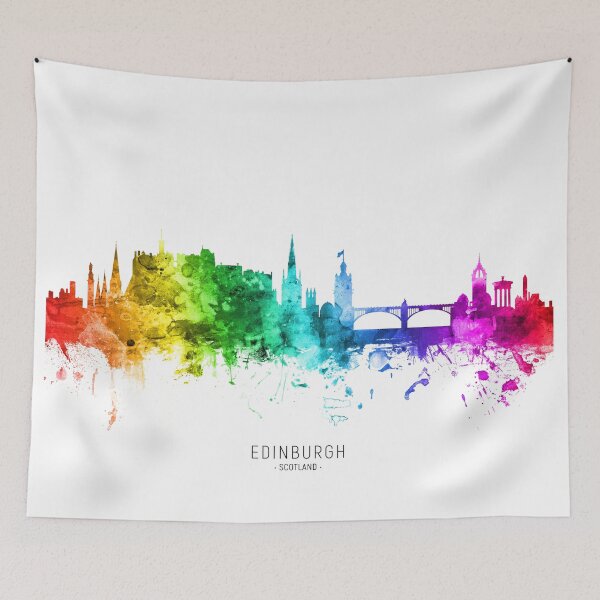 Item preview, Edinburgh Scotland Skyline designed and sold by ArtPrints.
