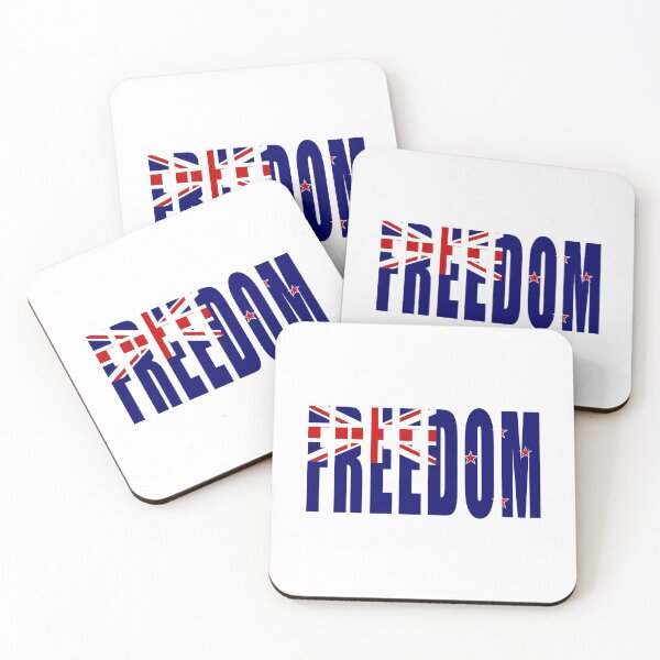 Item preview, Freedom, patriot New Zealand flag designed and sold by ArtOfRebellion.