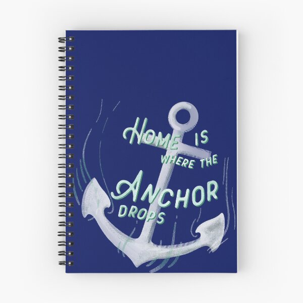 Artikelvorschau, Zuhause ist, wo der Anker fällt - tiefblau entworfen und verkauft von SailorShoppe.