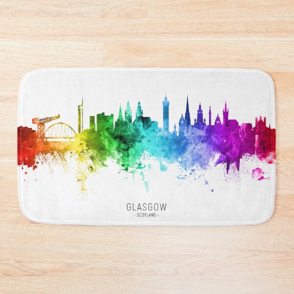 Item preview, Glasgow Scotland Skyline designed and sold by ArtPrints.