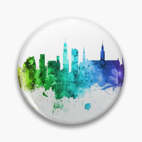 Artikelvorschau, Hamburg Germany Skyline entworfen und verkauft von ArtPrints.