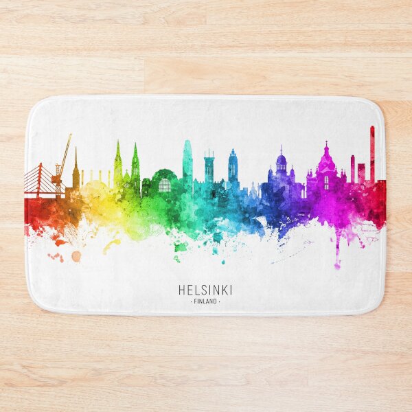 Item preview, Helsinki Finland Skyline designed and sold by ArtPrints.