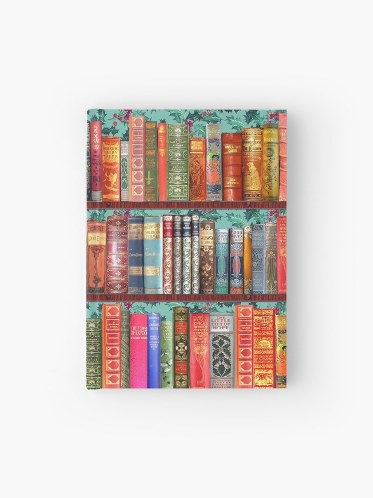 Book Lovers Gifts, Antique bookshelf Wrapping Paper by Magenta Rose Designs