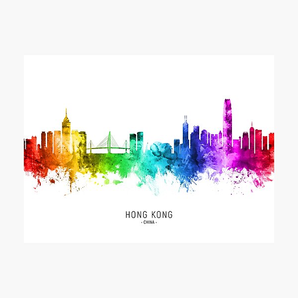 Item preview, Hong Kong Skyline designed and sold by ArtPrints.