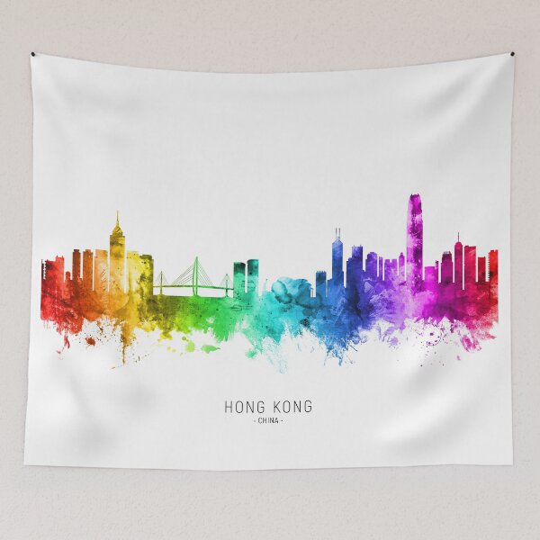 Artikelvorschau, Hong Kong Skyline entworfen und verkauft von ArtPrints.