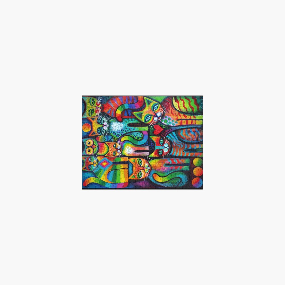 Owl and pussicats Jigsaw Puzzle