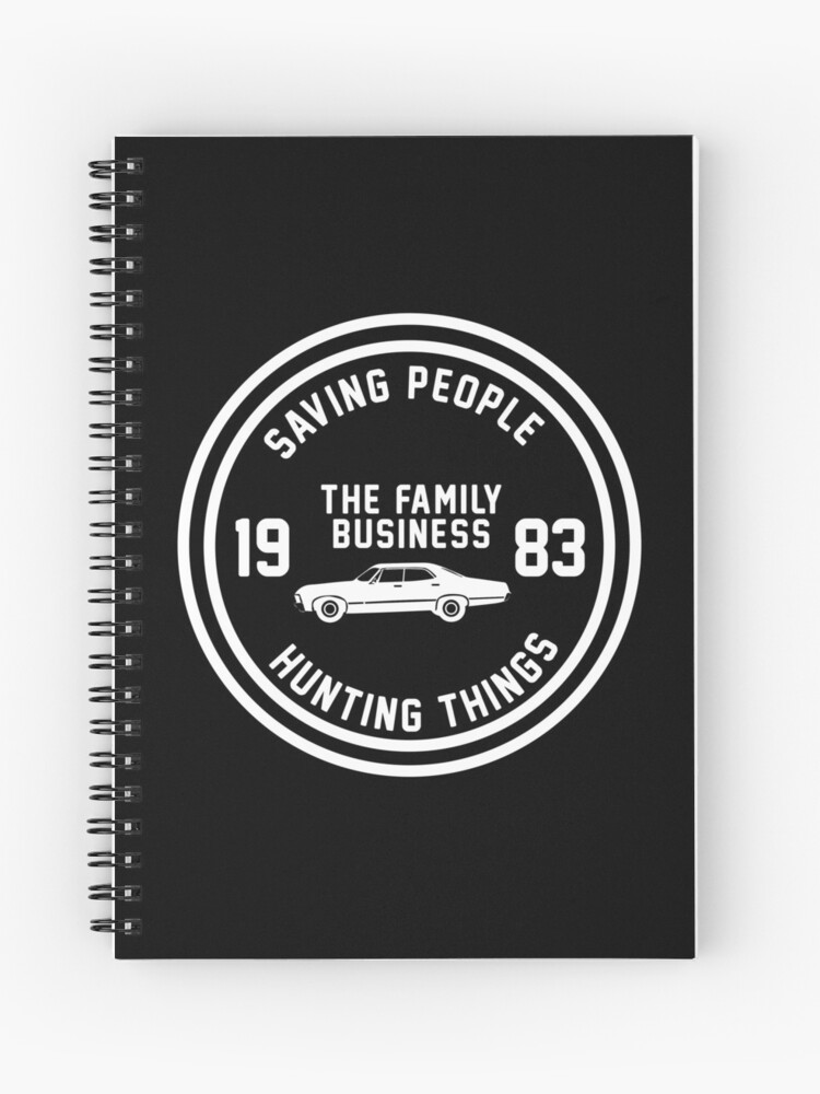 Supernatural - The Family Business Spiral Notebook for Sale by  sittingdowntype