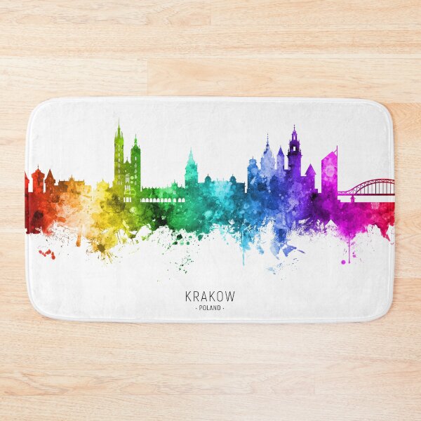 Item preview, Krakow Poland Skyline designed and sold by ArtPrints.