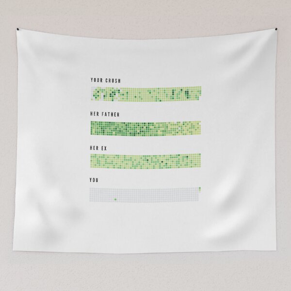 Item preview, your crush guthub commits designed and sold by purumArt.