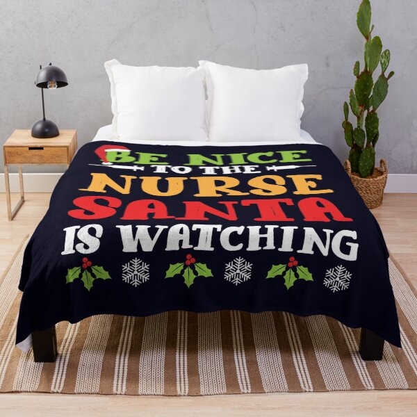 Item preview, Be nice to the Nurse Santa is watching designed and sold by mmos.