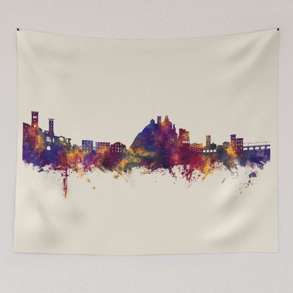 Item preview, Monterosso al Mare Italy Skyline designed and sold by ArtPrints.