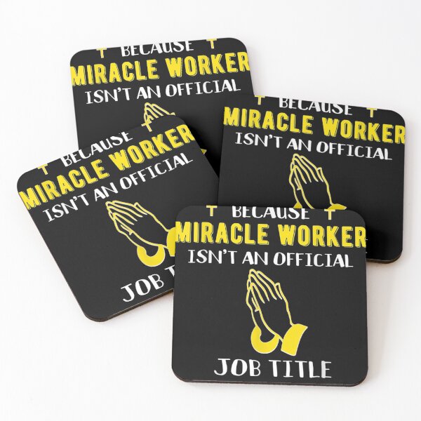 Item preview, Funny Receptionist Because Miracle Worker Isn't A Job Title designed and sold by Raphael-Hogan.