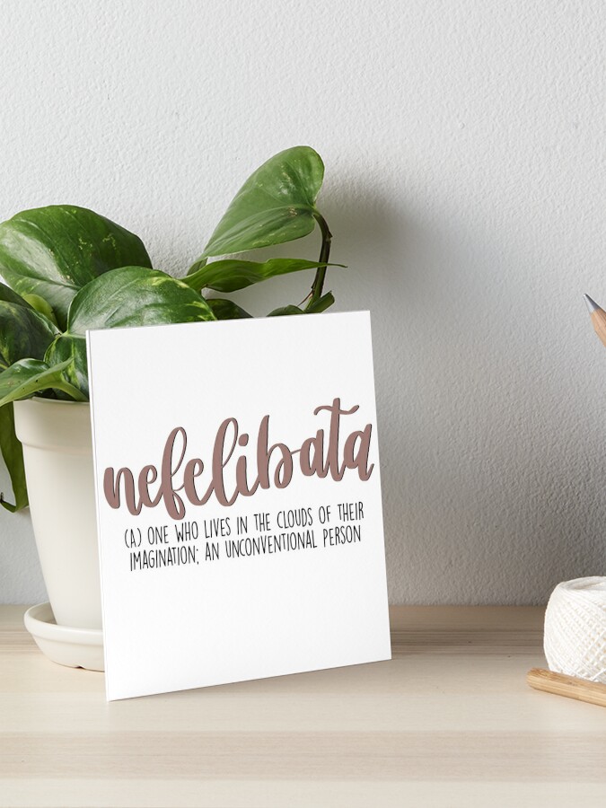 Nefelibata Aesthetic Word Definition  Photographic Print for Sale