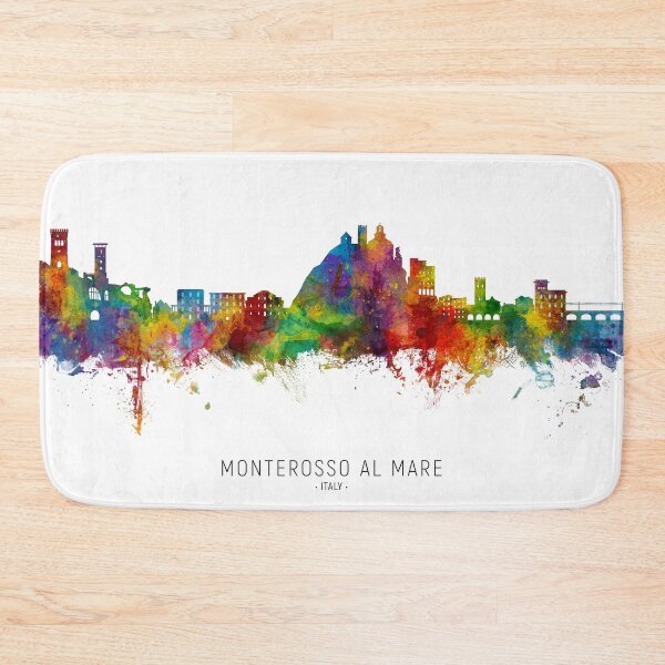 Item preview, Monterosso al Mare Italy Skyline designed and sold by ArtPrints.