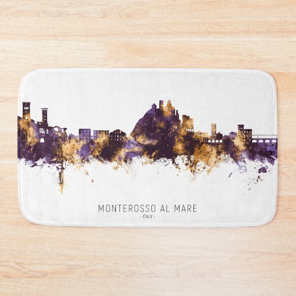 Item preview, Monterosso al Mare Italy Skyline designed and sold by ArtPrints.