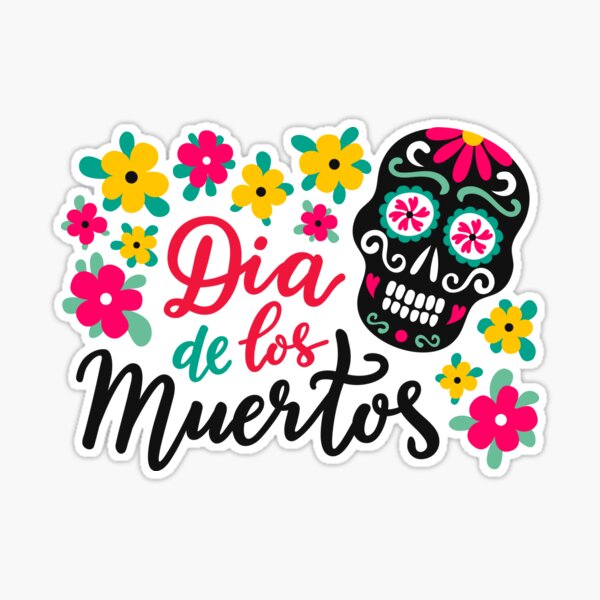 cabeza de calavera de azúcar decorativa día de muertos ilustración