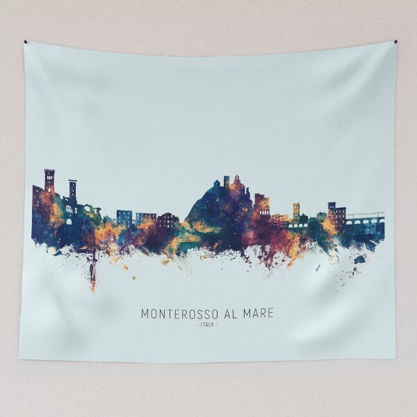 Item preview, Monterosso al Mare Italy Skyline designed and sold by ArtPrints.