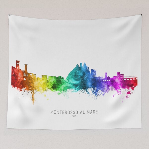 Item preview, Monterosso al Mare Italy Skyline designed and sold by ArtPrints.