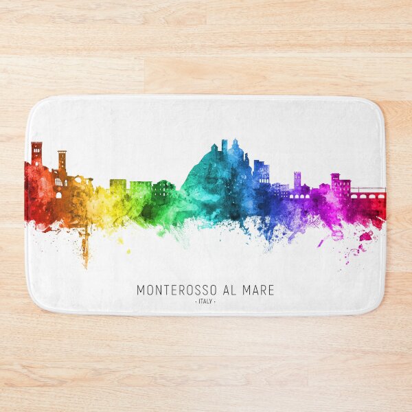 Item preview, Monterosso al Mare Italy Skyline designed and sold by ArtPrints.