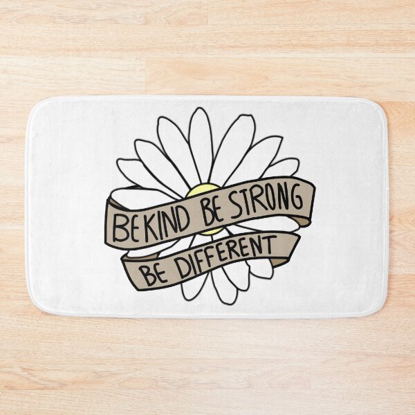 Item preview, Be Kind Be Strong Be Different White Flower designed and sold by Puffoo.