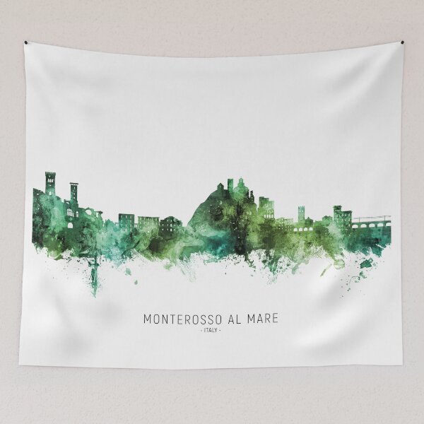 Item preview, Monterosso al Mare Italy Skyline designed and sold by ArtPrints.