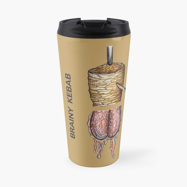 Copy of BRAINY KEBAB by FrankenDuo uluru brown Travel Mug