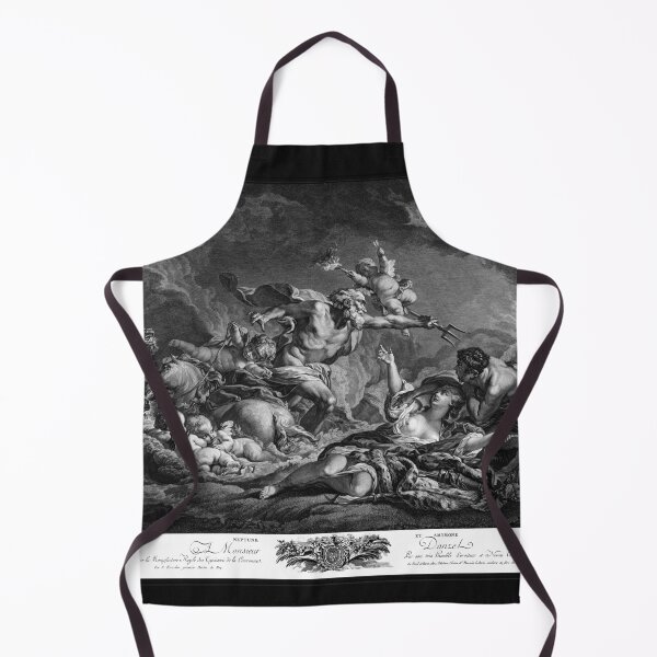 Item preview, Neptune and Amymone by Engraver Jean Claude Danzel Old Masters Classical Fine Art Reproduction designed and sold by Xzendor7 Digital Art Creations.