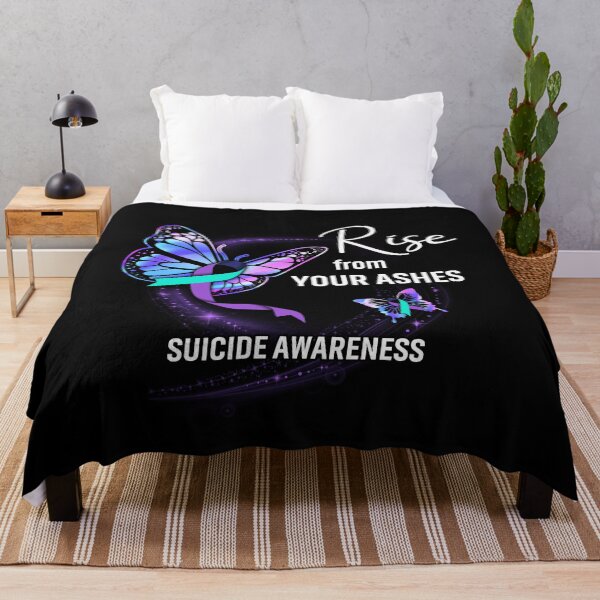 Item preview, Best Suicide Prevention Rise From Ashes Butterfly Awareness Ribbon designed and sold by tuanitus.